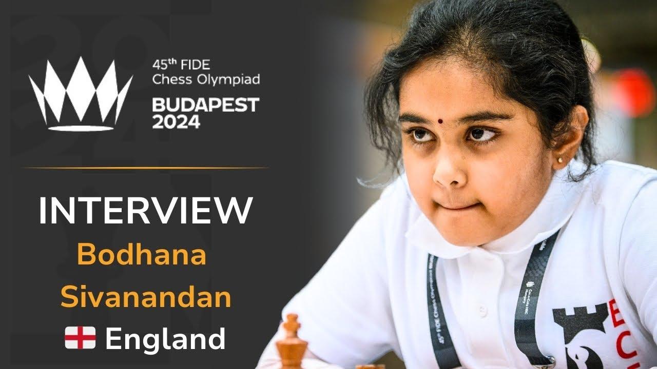 Bodhana Sivanandan en torneo de ajedrez