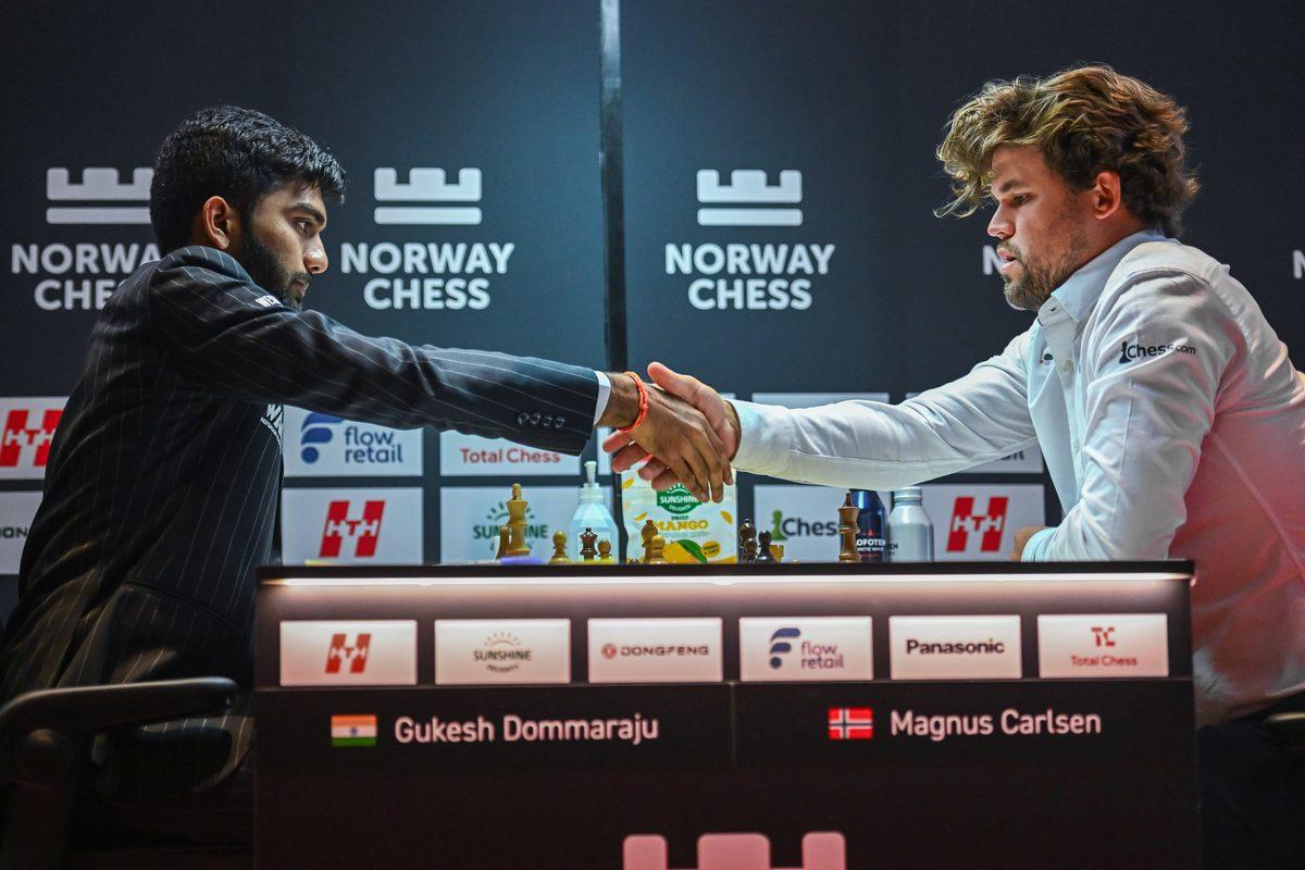 D Gukesh ajedrez D Gukesh en el torneo Norway Chess
