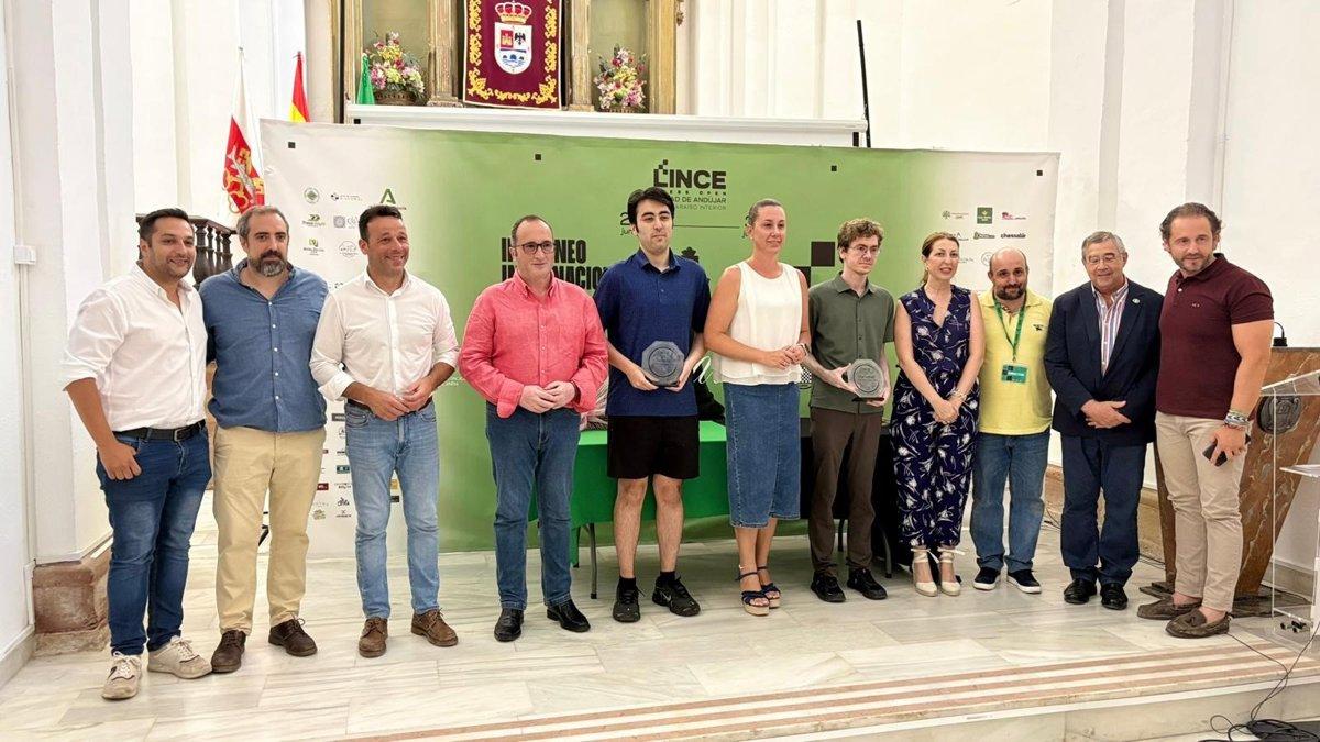 Ganadores del Open de Ajedrez Andújar Entrega de premios del torneo de ajedrez