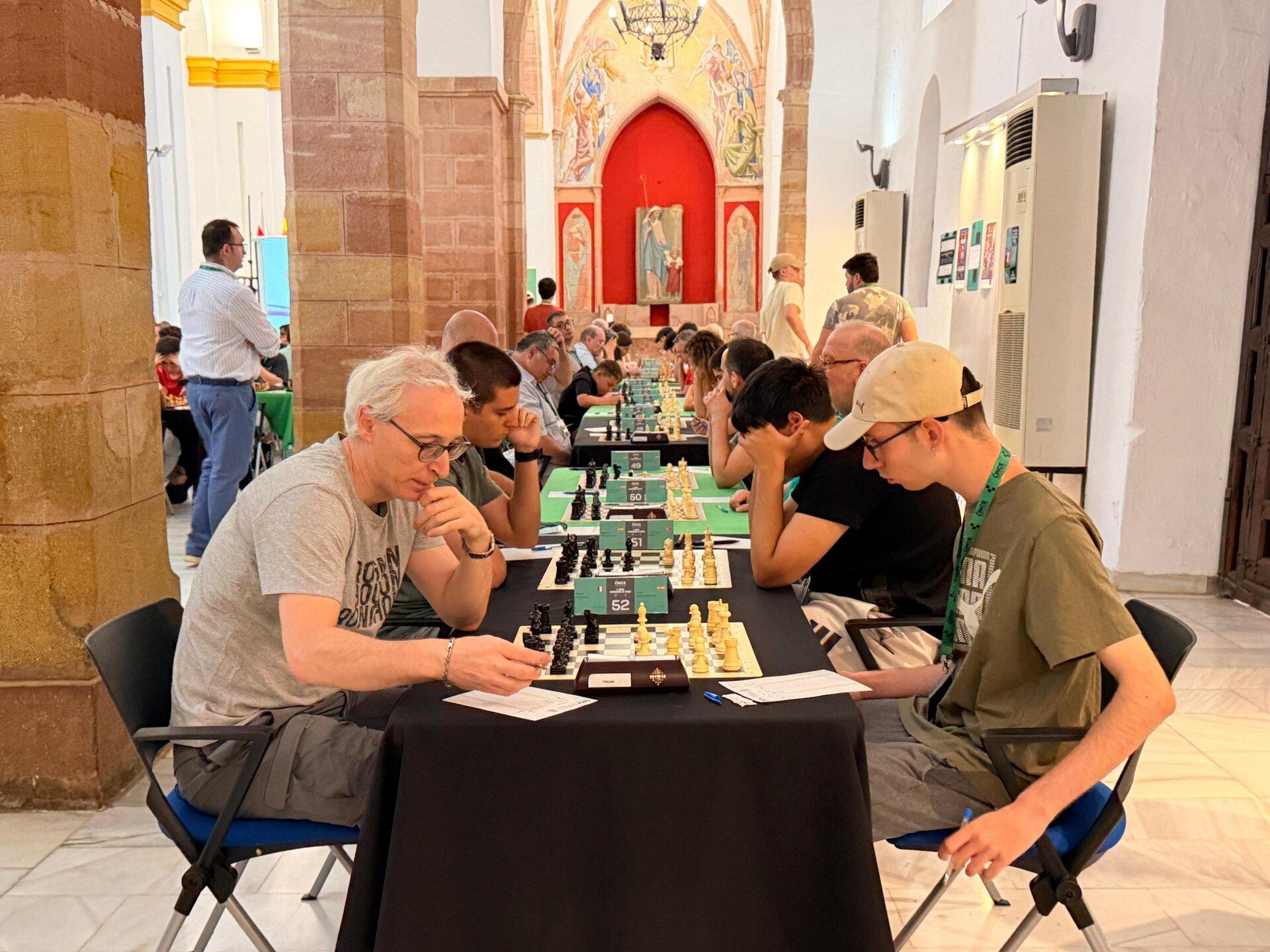 Competición internacional de ajedrez en Jaén Ambiente general del torneo de ajedrez