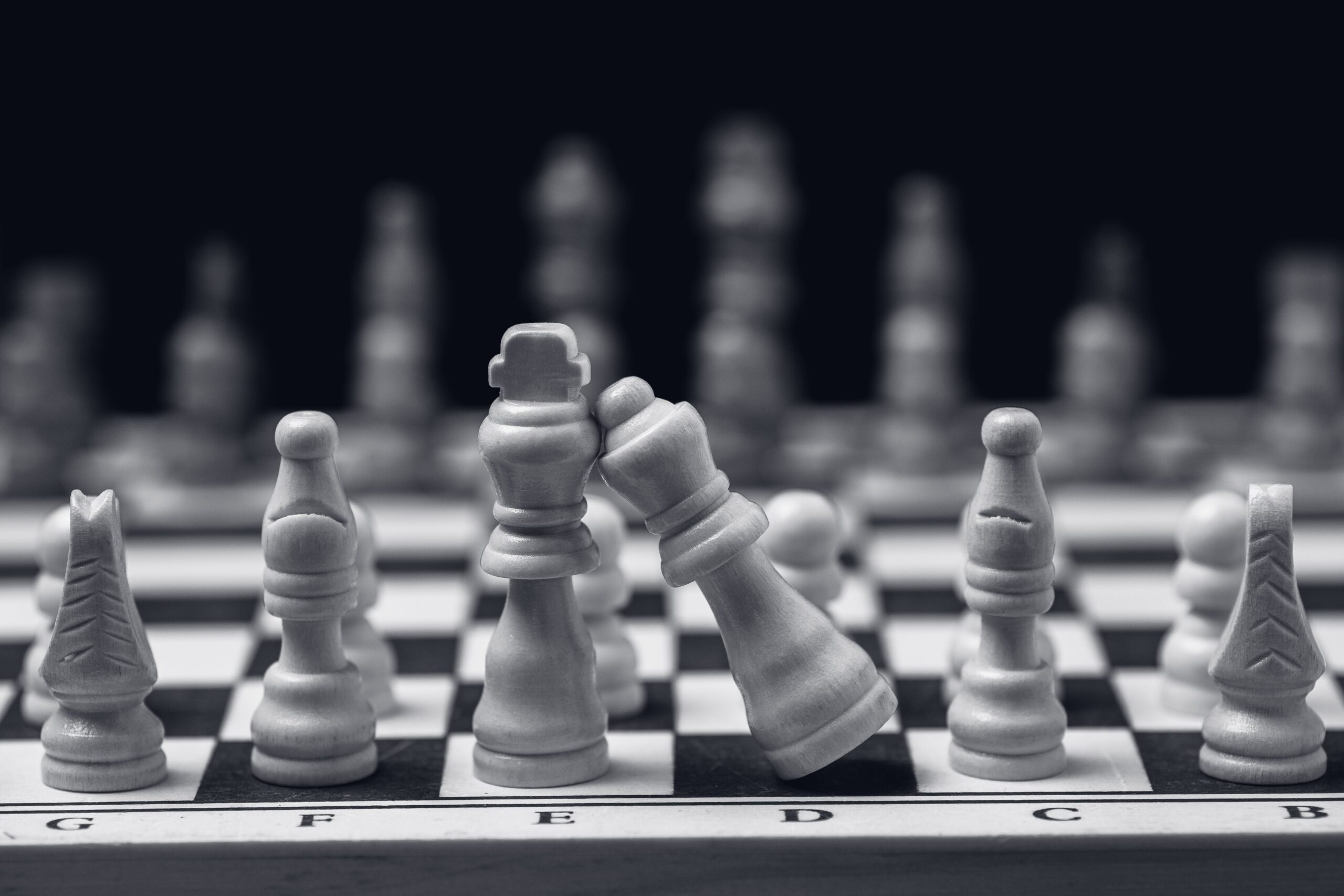 Chess pieces setup Chess pieces setup